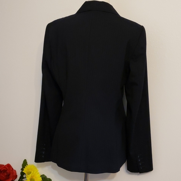 Elie Tahari Luxury Lorelei Thin Pinstripe Jacket Office Designer Womens Summer - Picture 16 of 16